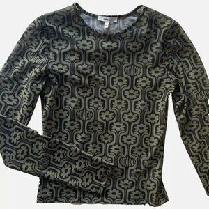 Miaou Mesh Long Sleeve Top